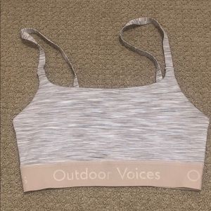 Outdoor voices sports bra.